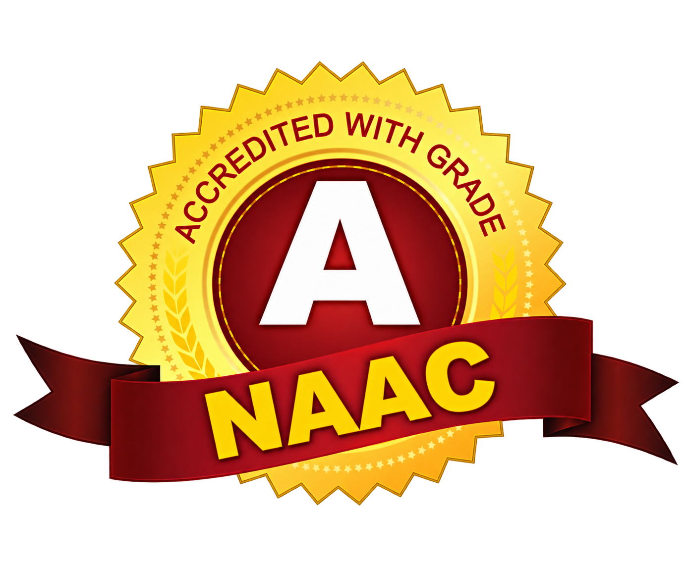 Supplied NAAC A Grade badge
